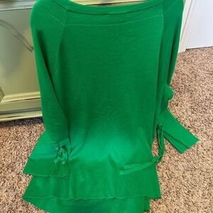 Belle by Kim Gravel Emerald Tunic with Side Accents